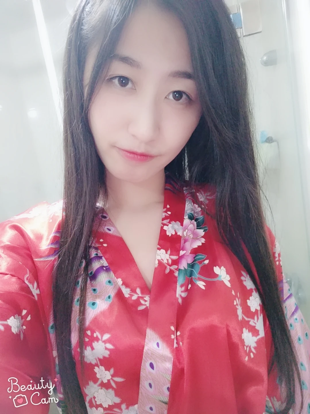 Lace Up Woman Peacock Print Japanese Kimono Yukata Silk Satin Short Style Sleepwear Home Nightgown Bath Robe Costume