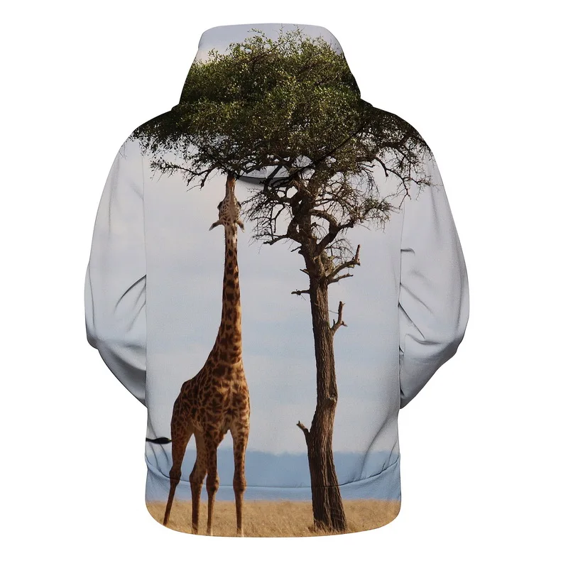 122 Giraffe EAnvog 3D забавные захватывающие толстовки с капюшоном с принтом животных, спортивные костюмы, повседневная одежда, толстовки, Толстовка для пар, одежда - Цвет: 122 Giraffe