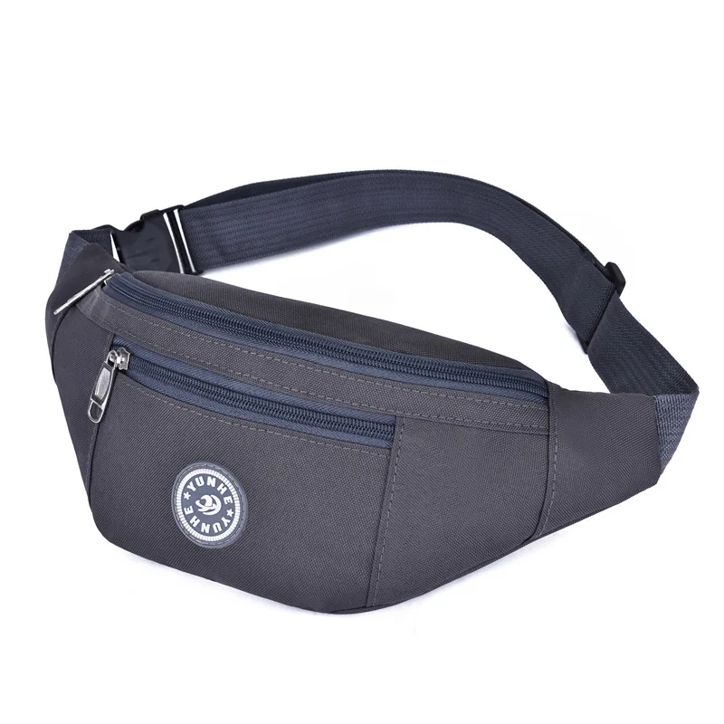 

HEFLASHOR Chest Nylon Waist Women Belt Men Fanny Pack Fashion Bag Colorful Bum Zipper Travel Purse Phone Pouch Pocket hip bag