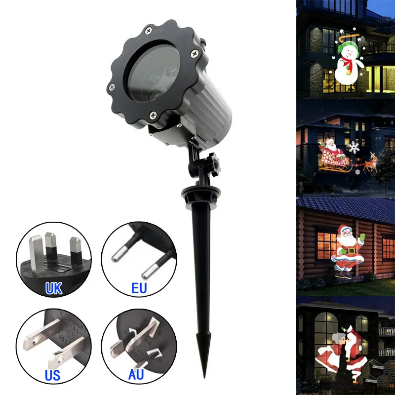 

Christmas Snowflake Projector LED Stage Light Laser Party Outdoor Lamp w/ Remote Home Garden Supplies