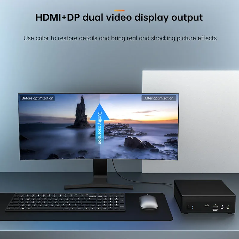 미니 PC 데스크탑 컴퓨터, 인텔 11 코어 i7 SVMIY NT12 T1 i7 1165G7, 16GB RAM 마이크로 미니 PC 시스템 유닛 itx pc