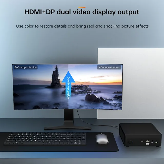 미니 PC 데스크탑 컴퓨터, 인텔 11세대 i7 프로세서, 할인가격과 무료 배송, 16GB RAM과 1TB 하드 드라이브