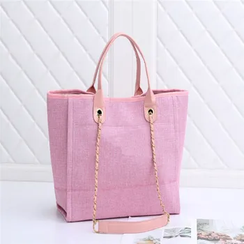 

Hot Selling Brand Fashion Women Casual Canvas Tote Bag Big Volumn Crossbody Bag Designer Top Brand Luxury Linen Female Hand Bag