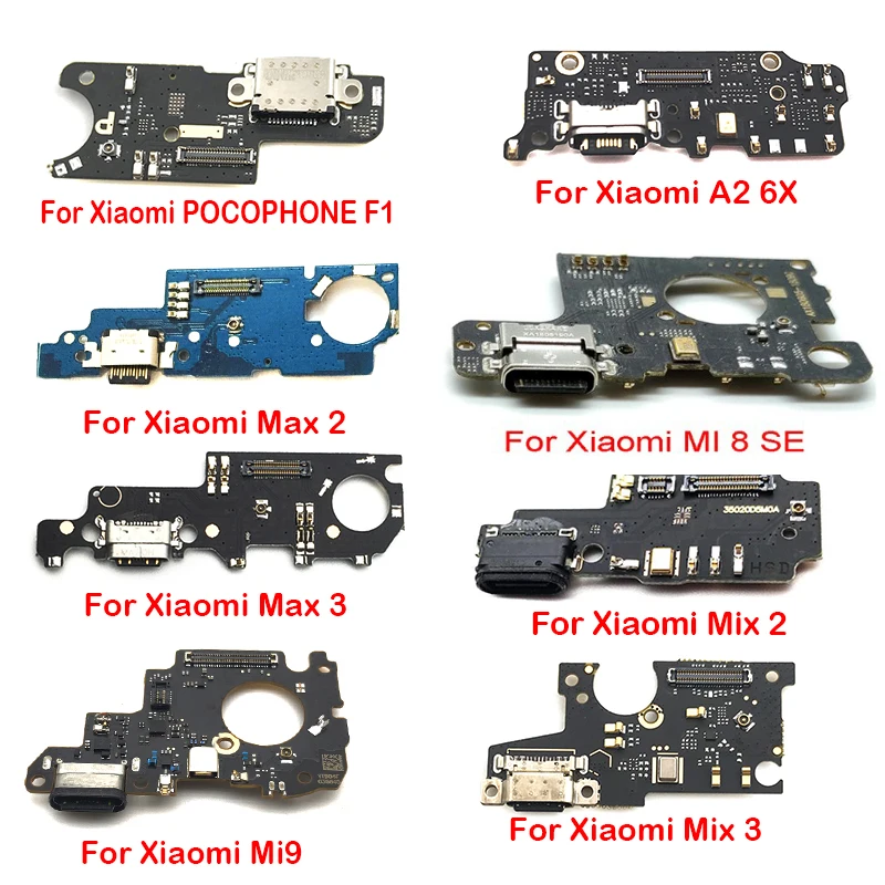 Usb порт для зарядки док-станция зарядное устройство разъем плата гибкий кабель для Xiaomi mi 9 8 6 Se A2 6X A1 5X Max 2 3 mi X 2S 3 POCOPHONE F1