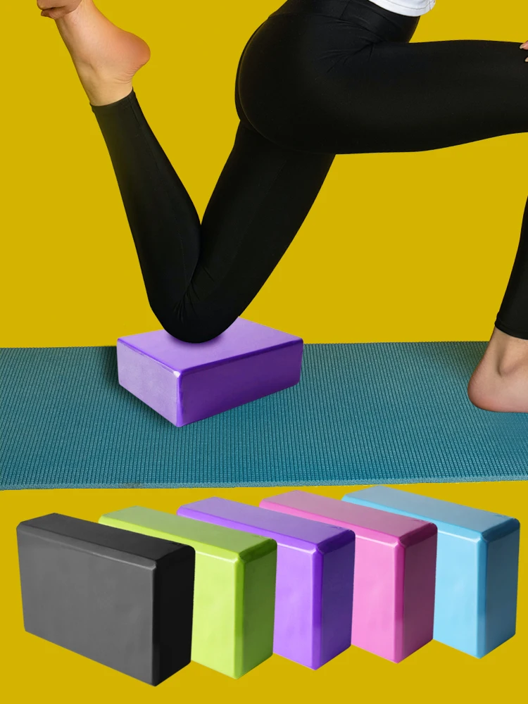 2pcs Yoga Brick Eva Yoga Block Colorful Foam Block Bolster Yoga Exercise Workout Training Bodybuilding Equipment Yoga Cushion