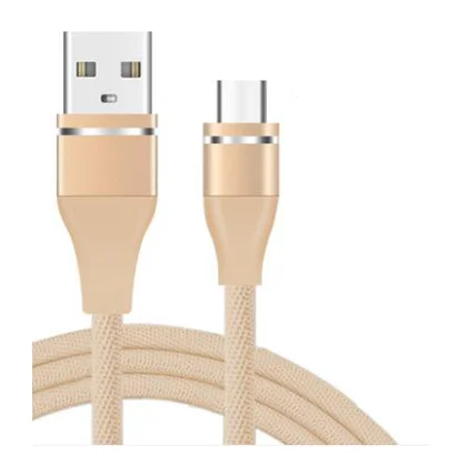 Кабель usb type C для samsung S10 S9 S8 для huawei P30 Pro Быстрая зарядка провода type-C Телефон зарядный провод данных USB C кабель устройств - Цвет: Gold
