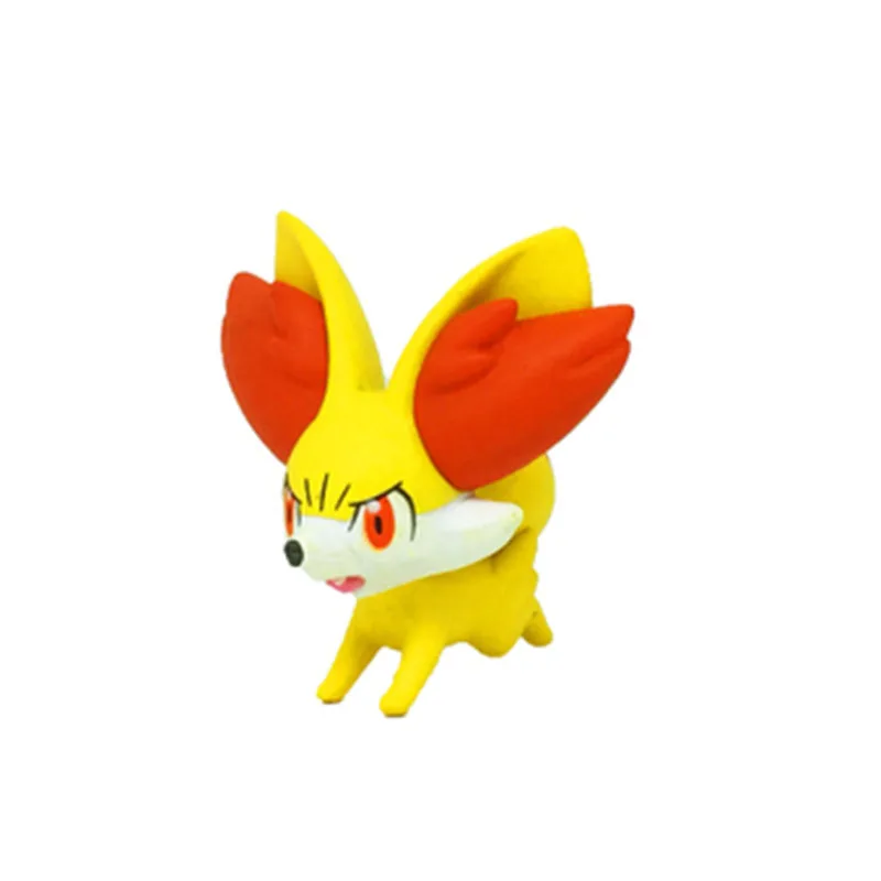 Серебристый Takara Tomy Pokemon 4 см Charmander Popplio Litten Pikachu Rowlet Treecko Eevee Fennekin Greninja аниме фигурка куклы игрушка - Цвет: Серебристый