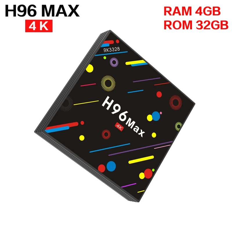 ТВ-приставка H96 Max H2 4 + 32 ГБ Android 7 1 четырехъядерный процессор RK3328 4K Smart tv VP9 HDR10 USB3.0