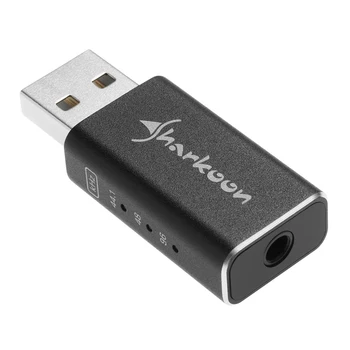 

Sharkoon Gaming DAC Pro S External Sound Card for Headphones, 100 dB, 96 kHz, 16-300 Ohms, 2 B, jack 3.5mm / USB