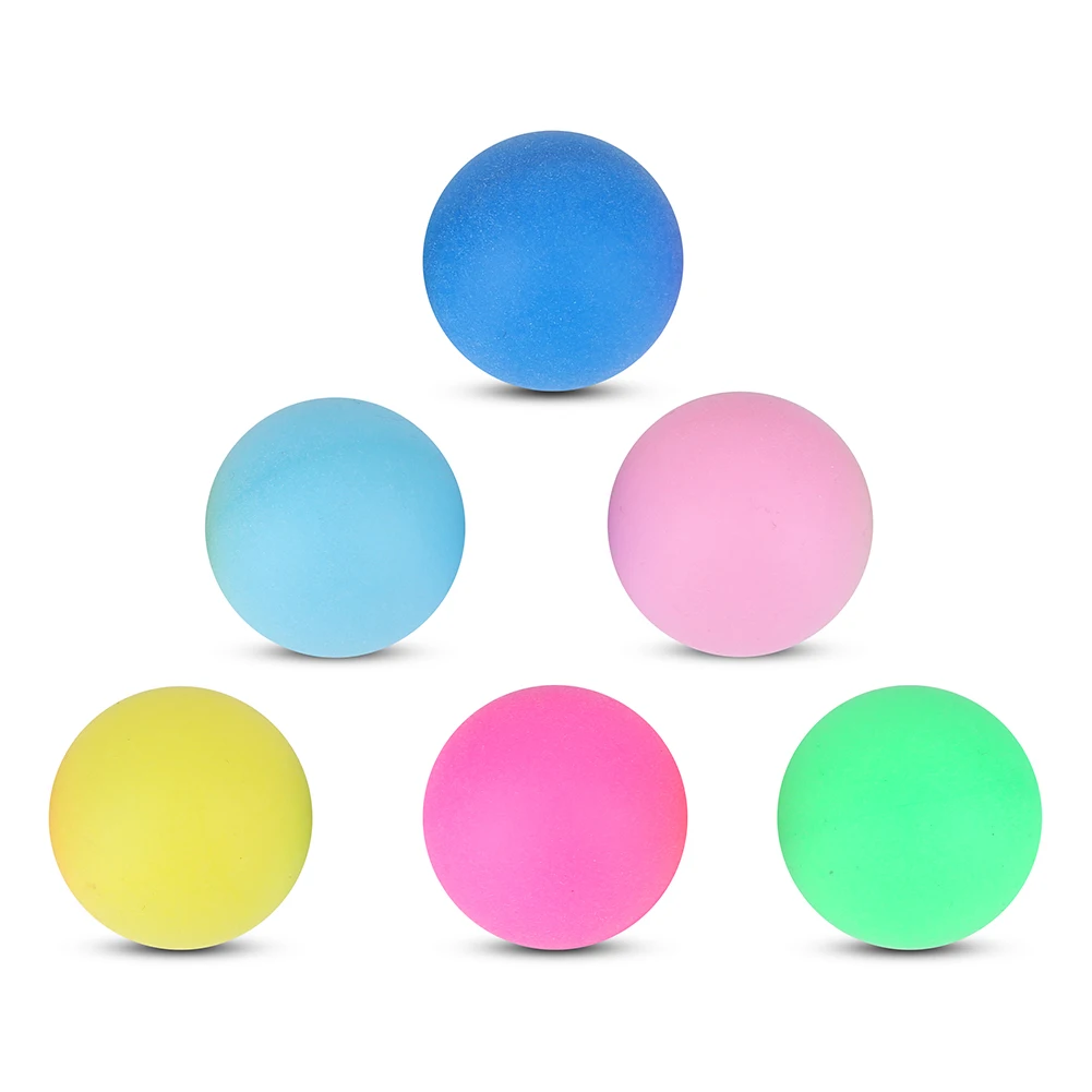 60 шт в одной упаковке Цветные мячи для пинг-понга 40 мм 2,4 г развлекательные мячи для настольного тенниса смешанные цвета для игры и активности смешанные цвета