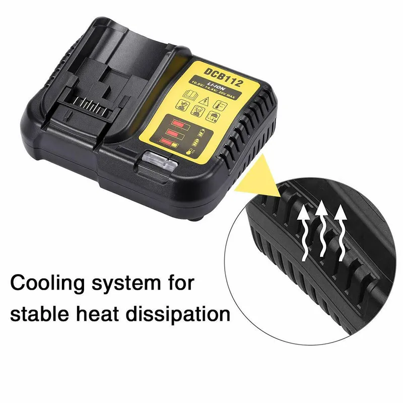 Быстрое зарядное устройство с несколькими аккумуляторами для Dewalt 10 8 18 в XR Li Ion DCB112