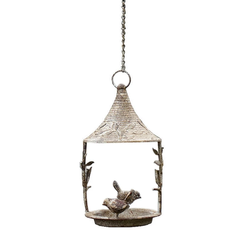 

Parrot Bird Feeder Metal Home Garden Decor Retro Rustic Vintage Weathered Country Handmade Bird Feeder
