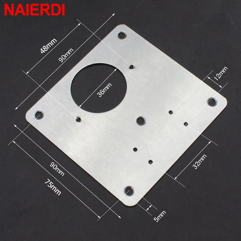 NAIERDI Stainless Steel Furniture Cabinet Door Hinge Repair Plate Drawer Window Door Door Panel Connection Repair Plate Hardware images - 6