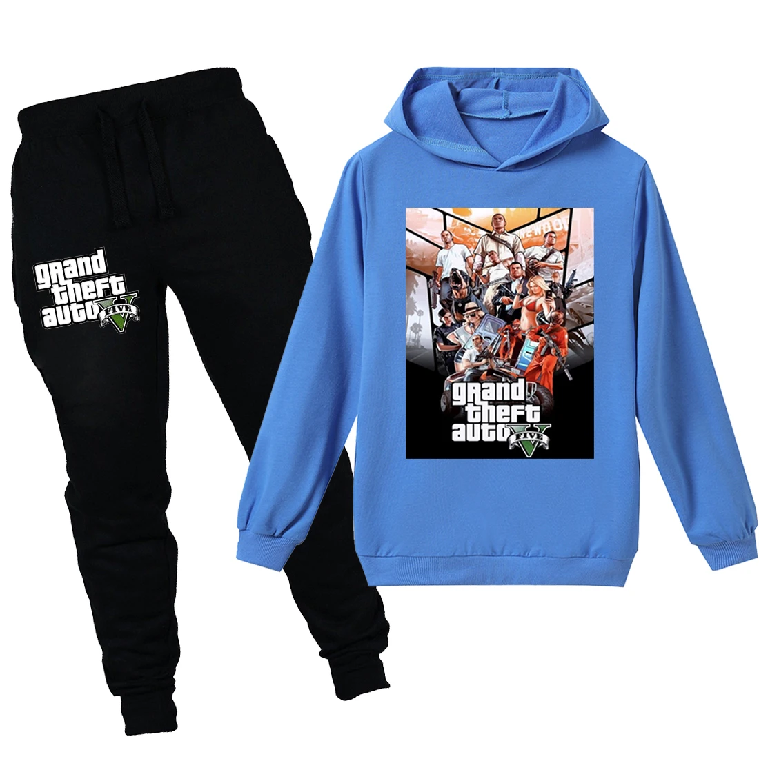 

s me contro te Wrestler kids Girls suit gta 5 Grand Theft Auto tshirts Long Sleeve +trousers minecrafted Creeper thanksgiving