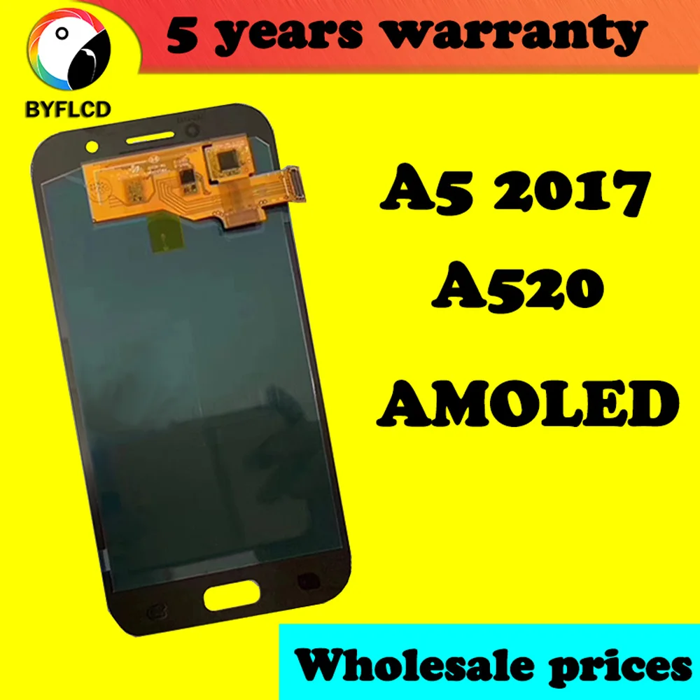 Оптовая продажа дисплей для samsung A5 2017 A520F SM-A520F A520 lcd Samsung Galaxy с сенсорным экраном