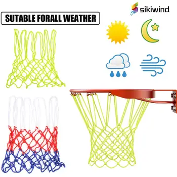 

Nylon Standard Basketball Hoop Net 12 Loops Luminous Basketball Net Sun Powered Basketball Hoop Basket Rim Net