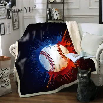 

Customized Double-layer Thickened Blanket Sofa Cover Blanket Cotton Fleece 3d Printed Ball Series Multi-purpose Blanket