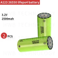 2 шт./партия 26650 lifepo4 3,2 в 2500 мАч с высоким потоком энергии 70A(30C) батареи Электронные велосипеды Гольф автомобиль и беспроводные электроинструменты