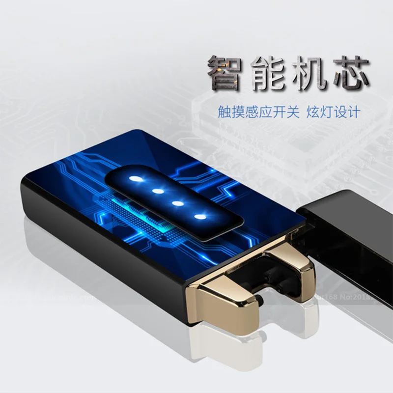 Электрический прикуриватель со светодиодным дисплеем USB зарядка прикуривателя ветрозащитный дуги плазменные зажигалки гаджеты для мужчин