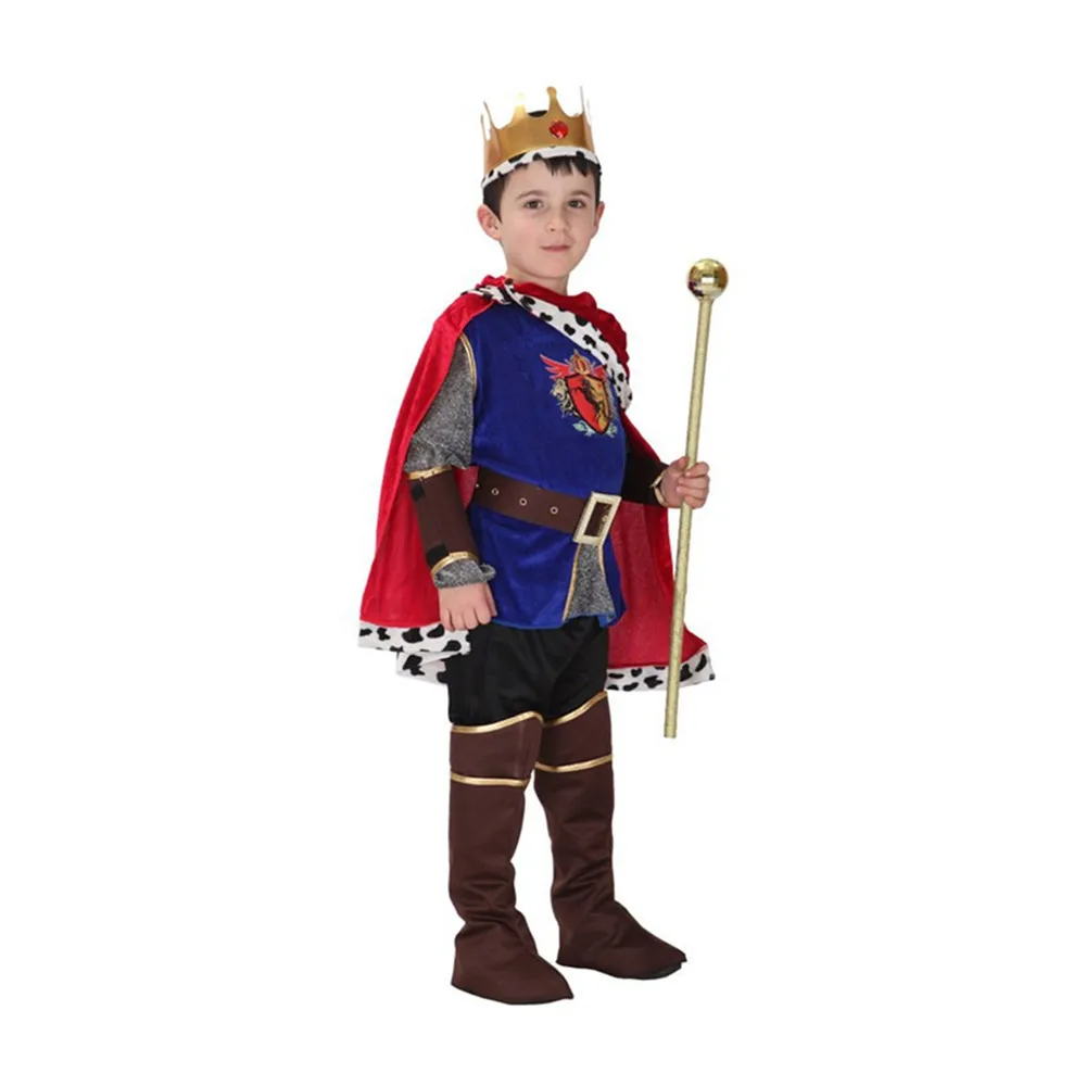 Crown King Prince Costumes Boys Kids Cosplay Scettro Regali Di Compleanno Fantasia Party Costume Suit Abbigliamento