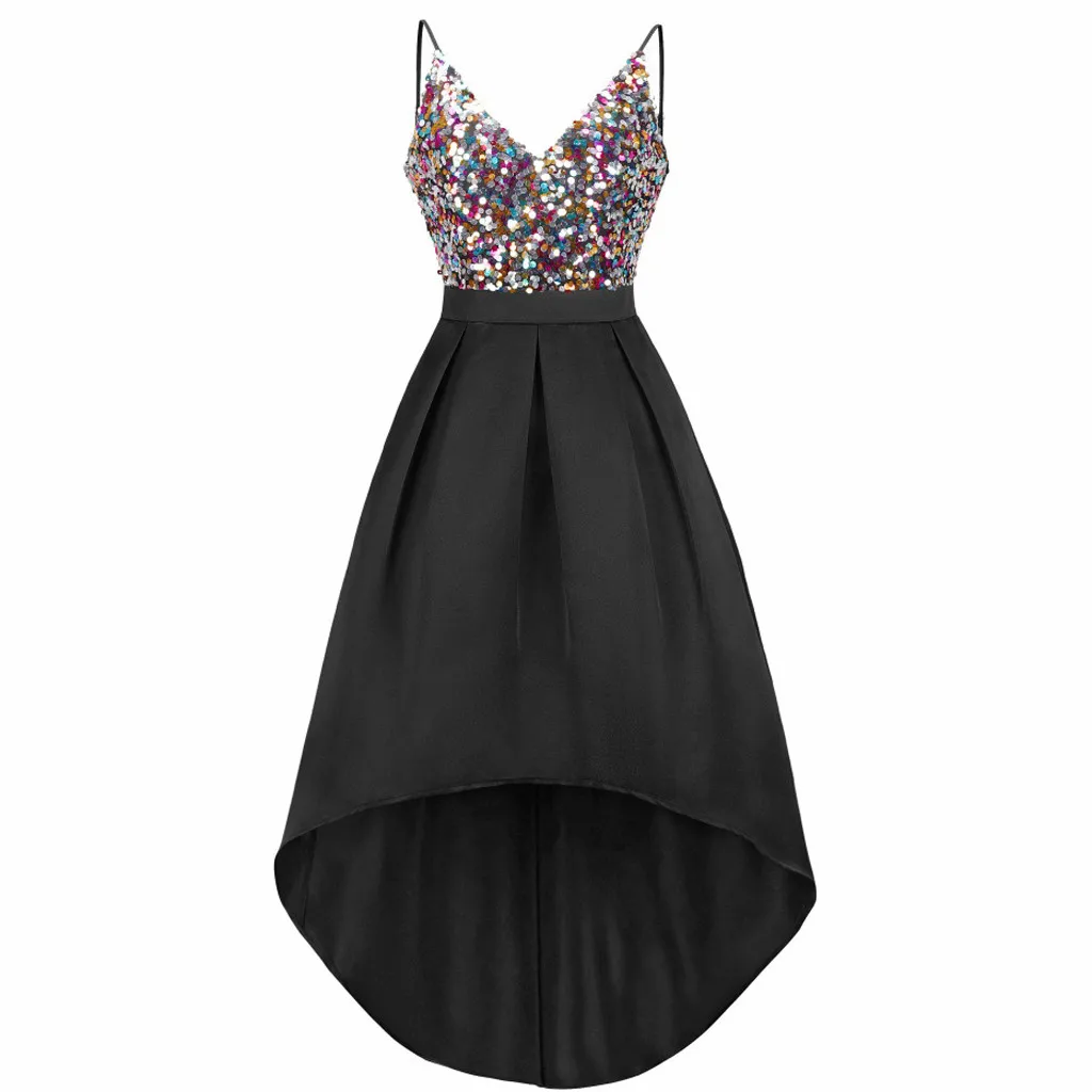 Женское платье с v-образным вырезом Vadim sequins платья без рукавов ropa mujer платье-футляр; Русалка длиной до щиколотки Vestidos De Festa D20