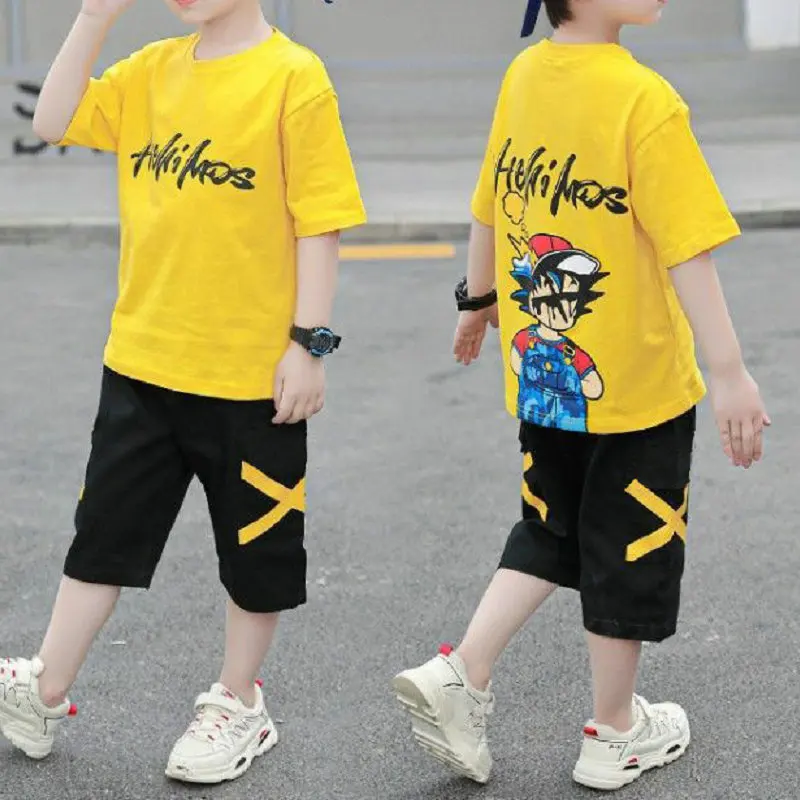 New Boy Teen 4 6 8 10 12 Year Clothing Sets Summer T-shirt Short Sleeve +  Pants Kids Baby Boy Clothes Set Children Outfits Suit - AliExpress