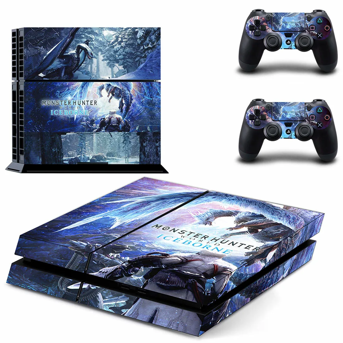 Monster Hunter World Iceborne PS4 стикер Play station 4 кожа Наклейка для playstation 4 PS4 консоль и контроллер кожи