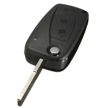 

3 Button Car Flip Remote FOB Key Shell Case Blade Black For Fiat Panda Grande Replacement Keyless FOB Shell Cover