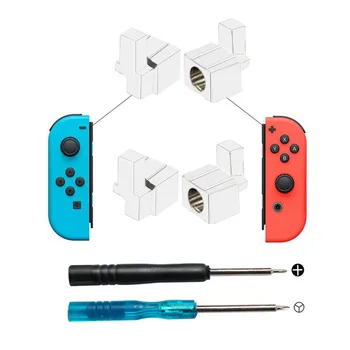 

4pcs Buckle Lock Kit Durable Professional With Screwdrivers Buttons Metal Replacement Reliable Controller Repair Tool For Switch