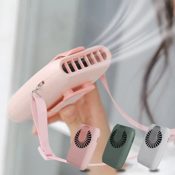 

Portable Neck-hang Fan Air Cooler with Neck Sling Hand-hold Rechargeable Mini Fan for Outdoor Worker