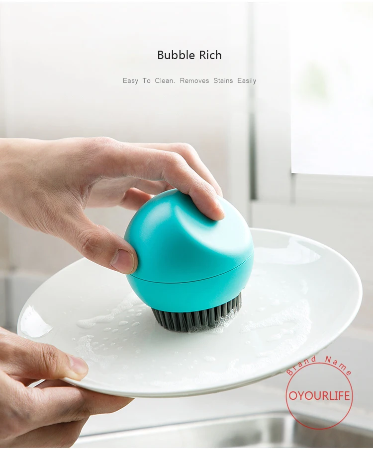 OYOURLIFE, креативная трехмерная сферическая кухонная щетка, кастрюля, посуда, щетка для мытья, для дома, кухни, чистящие инструменты