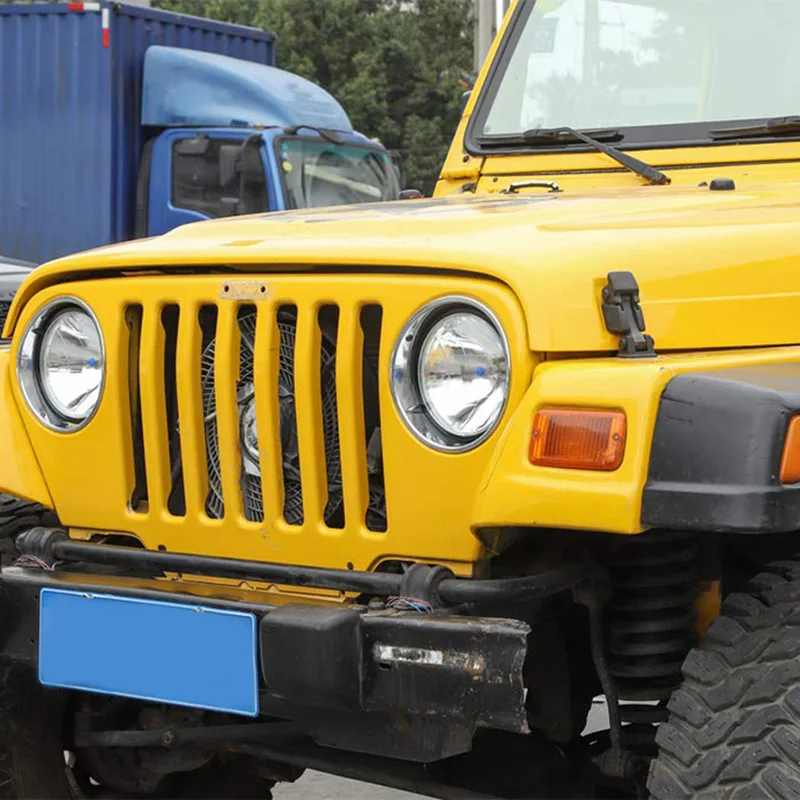 Круглая опора для фар, кольцевая фара, ободок, Монтажный кронштейн для Jeep Wrangler TJ 1997-2006, черный