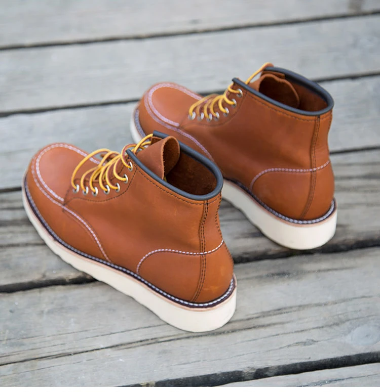 Goodyear/Винтажные ботильоны из натуральной кожи; ботинки в байкерском стиле наивысшего качества с круглым носком; мужские повседневные модельные рабочие ботинки черного цвета; обувь
