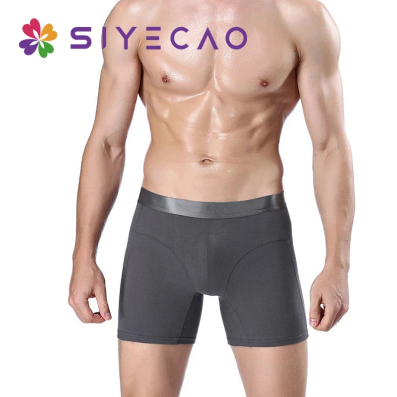 Mens Boxers Long Plus Size Men Underwear Cotton L XXXXL Short Boxer