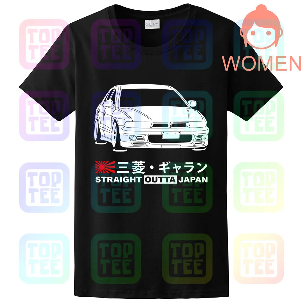 Футболка GT-shirt Mitsubishi Galant VR-4 ЕС5А '96-'98 - Цвет: Women Black