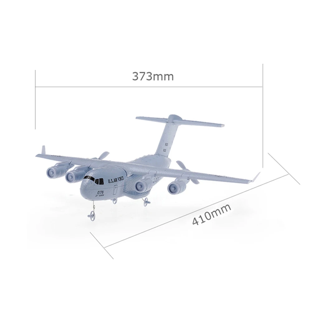 2,4 ГГц 2CH 3-Axis RC DIY Сделай Сам C17 транспортный самолет размах крыльев EPP модель детские электронные игрушки для детей