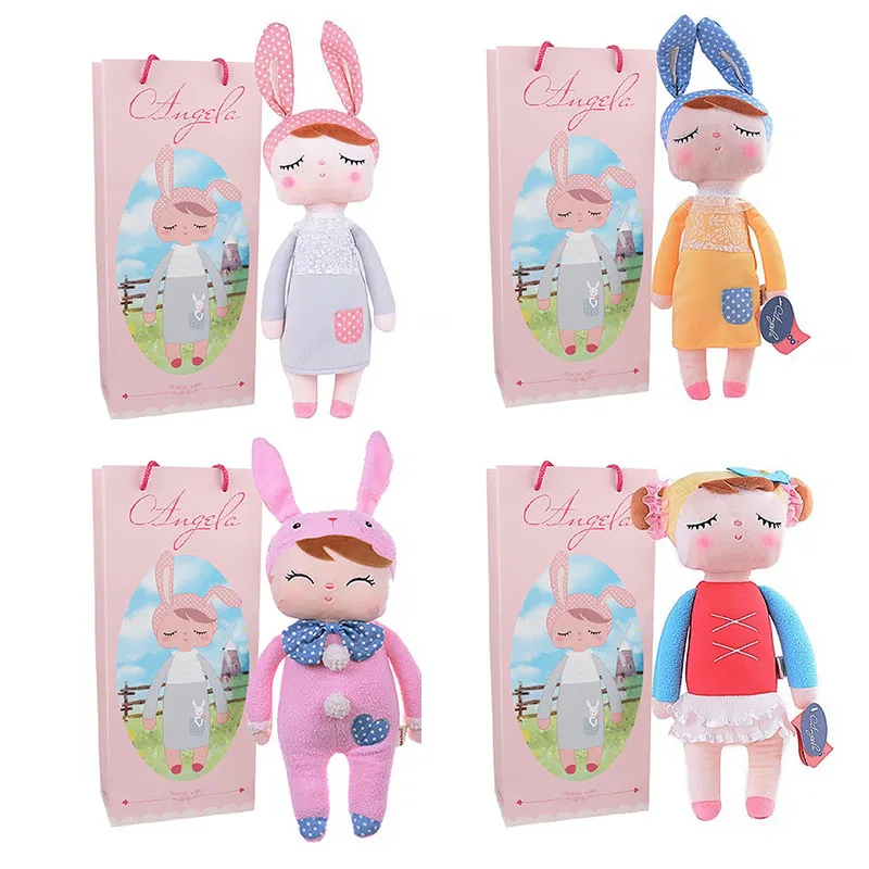 В штучной упаковке Metoo Кукла Kawaii плюшевая мягкие игрушки в виде животных с плюшевой набивкой для малышей и детей постарше, игрушки для детей, для мальчиков и девочек, для дня рождения, Рождества, ангел кролик
