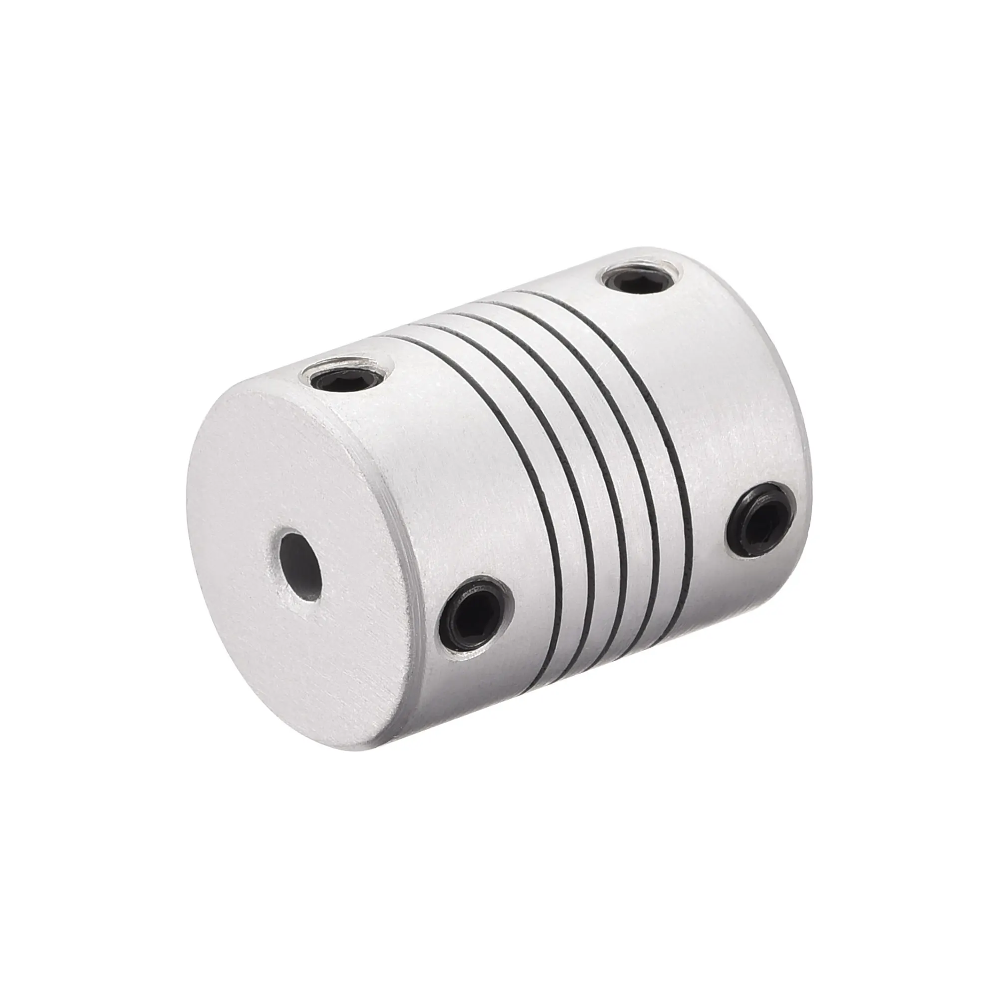 uxcell 4mm to 7mm Aluminum Alloy Shaft Coupling Flexible Coupler Motor Connector Joint L25xD19 Silver