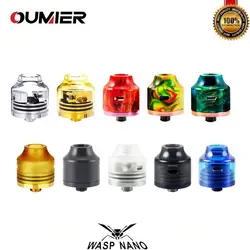 Оригинальный OUMIER Wasp Nano RDA атомайзер для электронной сигареты 510 капельный наконечник 22 мм Vape Танк Fit 510 Thead SMOK обслуживаемый атомайзер Tank