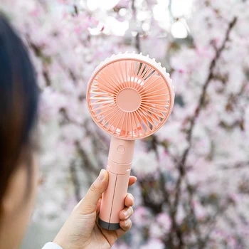 

Fold Handheld Electric Mini Fan USB Rechargeable Portable Small Fan Cooler Household Office Desktop 3 Speed