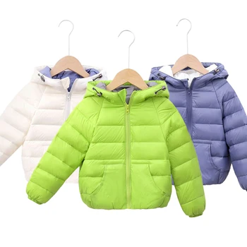 

2020 winter new products children's lightweight down jacket boys and girls candy color lightweight children's down jacket 2-8 ye