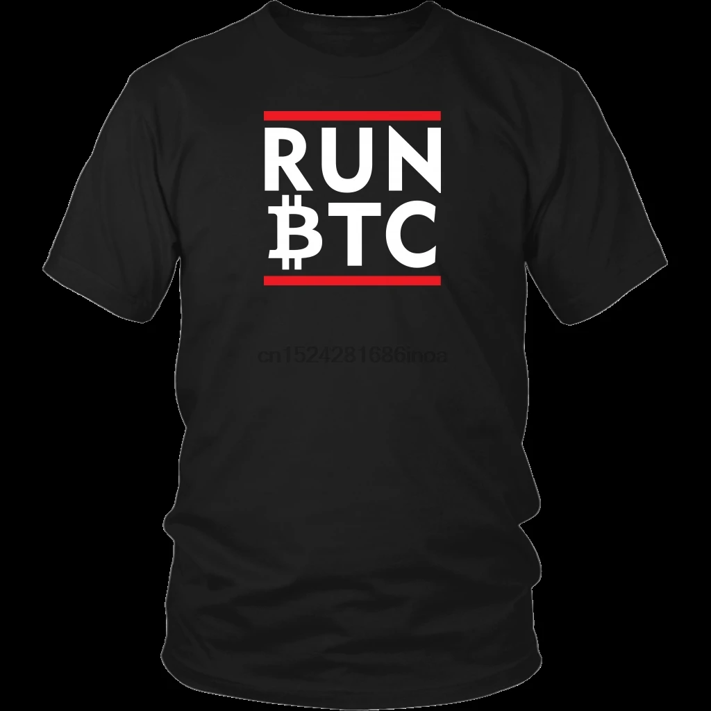 RUN BTC BITCOIN SHIRT - PREMIUM CRYPTO CURRENCY T-SHIRT Cool Casual pride t shirt men Unisex Fashion tshirt |