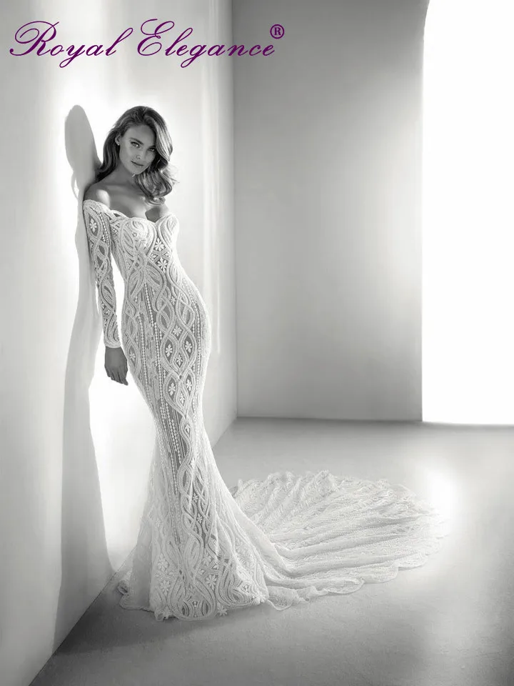 Королевская элегантность vestido de noiva тяжелое бисерное роскошное свадебное платье