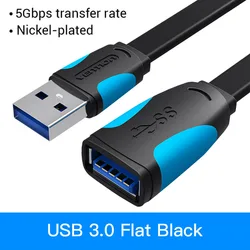 Vention High-Speed USB 3.0 Extension Cable - Male to Female - 1.5m (USB 3.0 Black A13)