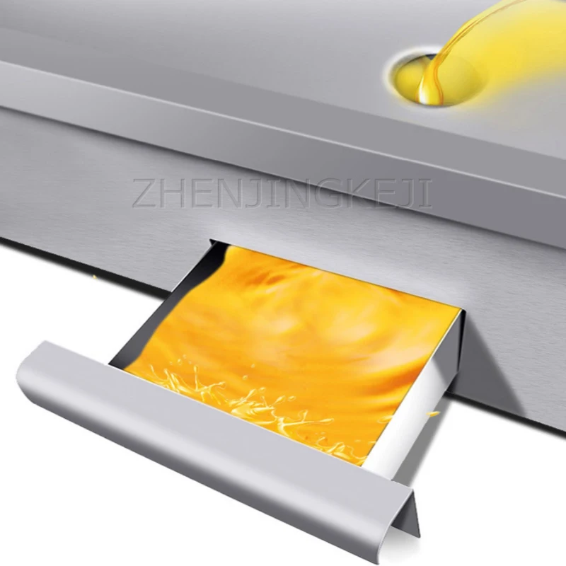 Electric Griddle Flat Commercial Teppanyaki 4400W Frying And Roasting Hand Caught Cake Squid Steak Equipment Nonstick Board 220V 5