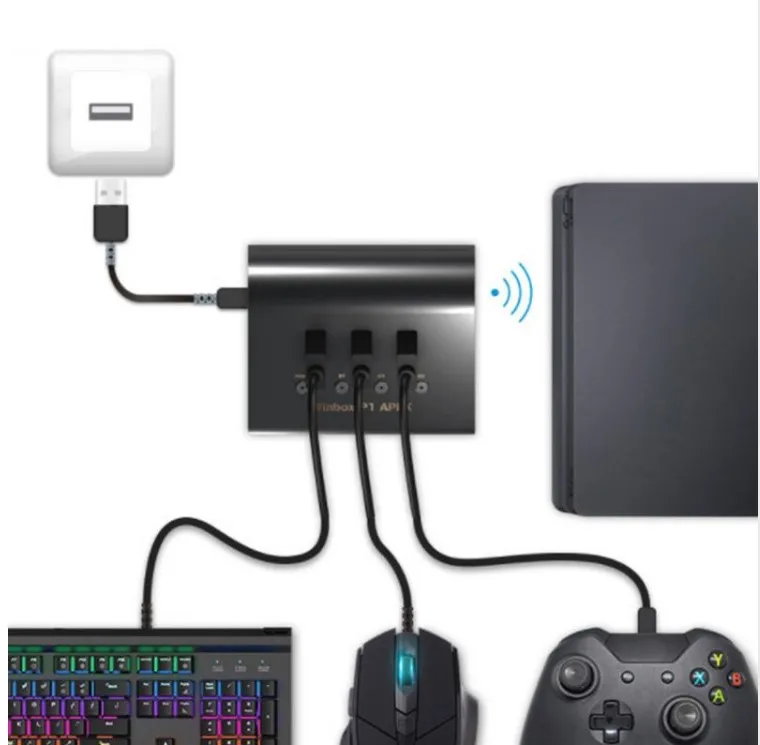 Coov Winbox P1 клавиатура и Мышь преобразователь Bluetooth адаптер USB док станция для Pro APEX PS4