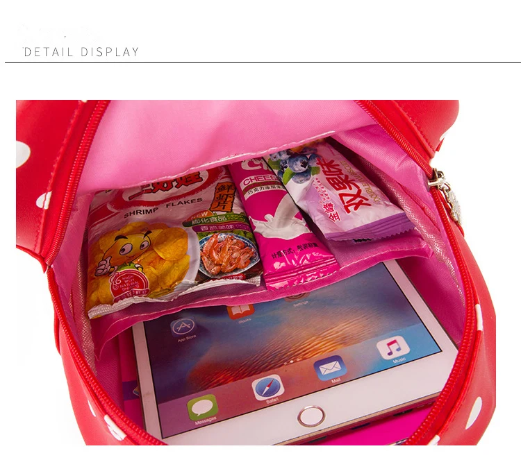 Милый ранец, школьные рюкзаки, детская сумка, 3D кролик, девочка, дети, в горошек, школьный ранец, Mochilas Escolares Infantis, детские дорожные рюкзаки