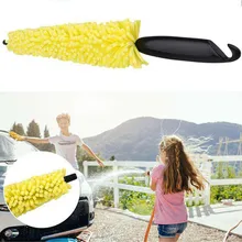 

1x Car Tire Rim Cleaning Brush Yellow Sponge Corn Detail Cleaning Tool EVA Sponge+PP 28cm Car Cleaning Brush Car Cleaning Tool