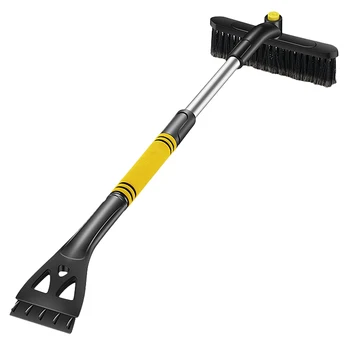 

Extendable Snow Brush with Squeegee and Ice Scraper - Foam Grip - Auto Windshield Snowbrush - No Scratch Removal Tool