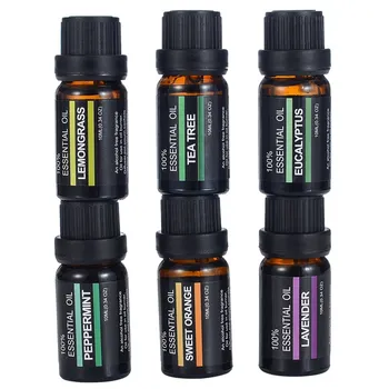 

KBAYBO 6 Bottles 10ml Essential Oil Premium 100% Pure Natural Plant Fragrant Oils Set